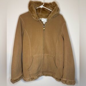 GreenTea XL Sand Full Zip Jacket